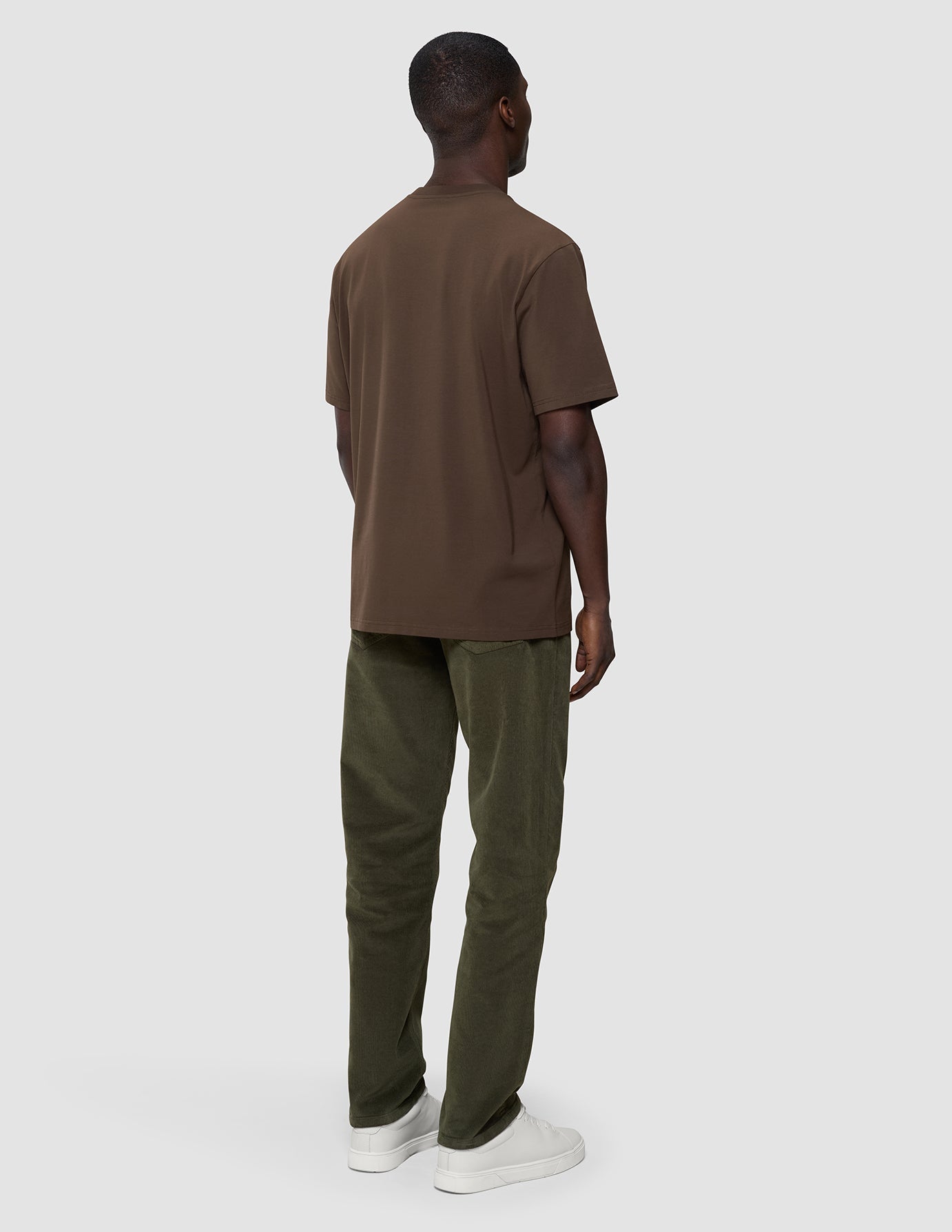 Supima T-shirt Box Fit Saddle Brown